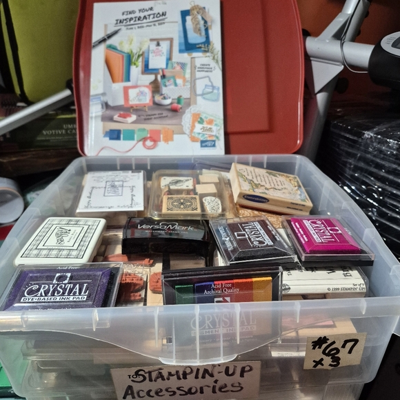 STAMPIN' UP Stamp Sets - 1 Box of various New stamps and stamp sets. - Picture 1 of 3